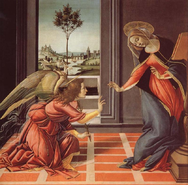 Sandro Botticelli The Annunciation Spain oil painting art